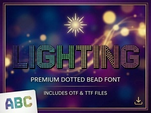 Illuminate Your Design with Creative Lighting Font Styles