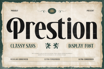 Prestion Font: Modern Design for Digital Projects