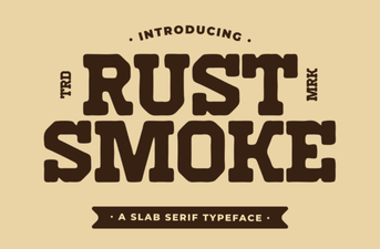 Innovative Rust Smoke Fonts for Design Projects